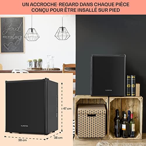 Klarstein Mini frigo de chambre 30L silencieux, réglable 5-15°C