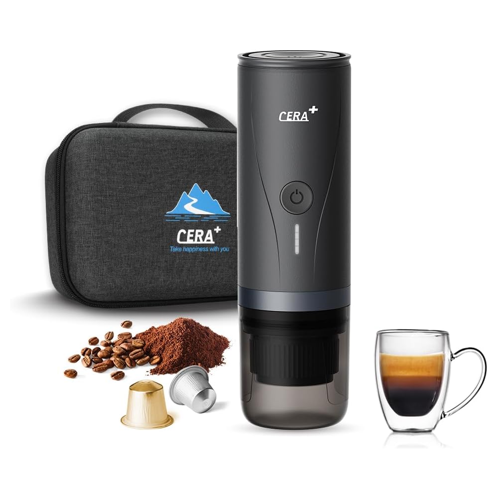 CERA+ Cafetière expresso portable avec batterie