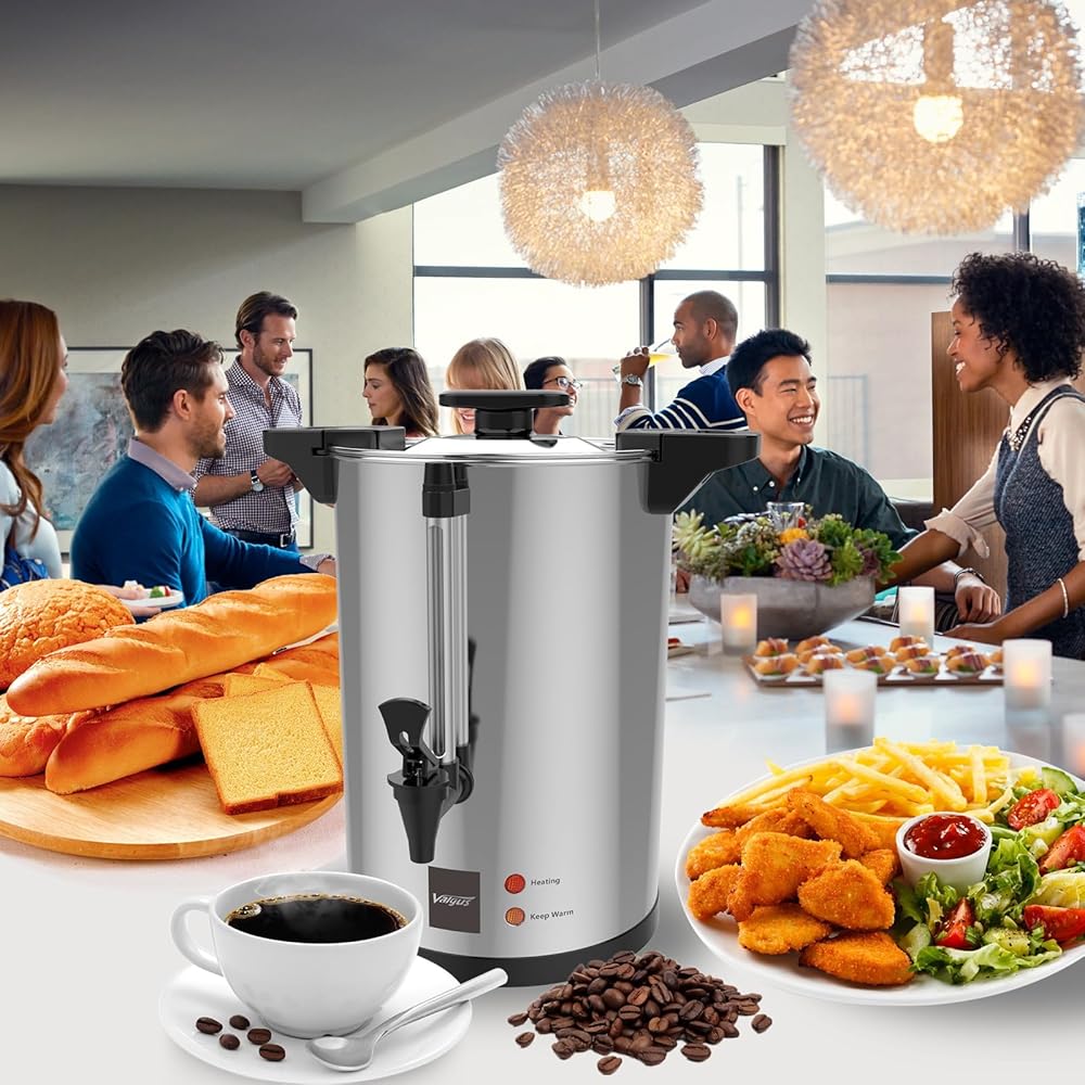 Valgus Percolateur à café professionnel 16L, 110 tasses