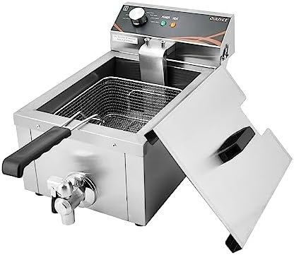 Dulnice Friteuse professionnelle inox avec robinet