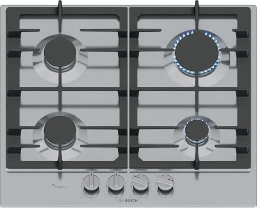 Bosch PCP6A5I90 Série 6 Plaque gaz 4 foyers inox