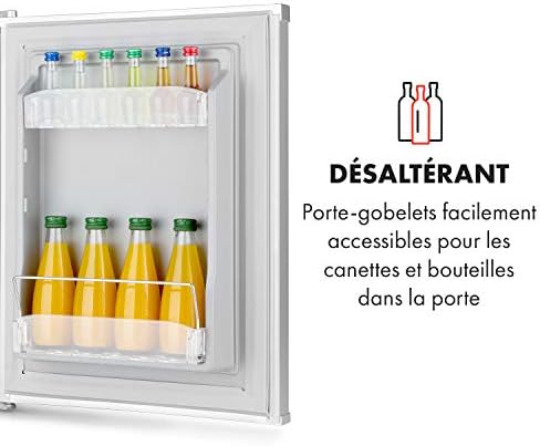 Klarstein Mini frigo de chambre 30L silencieux, réglable 5-15°C