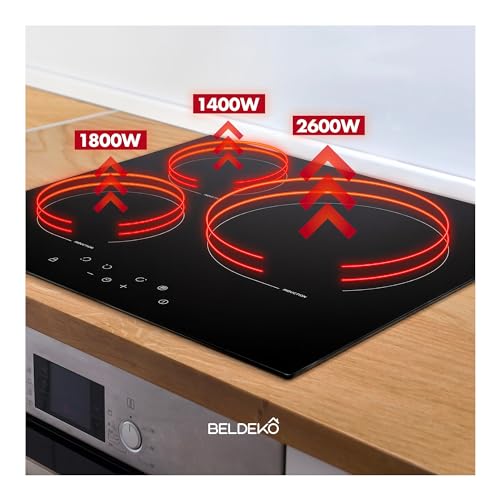 Beldeko Plaque induction 3 feux 5500W avec booster
