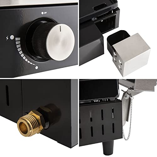Cook'in Garden Plancha gaz Finesta 2 brûleurs