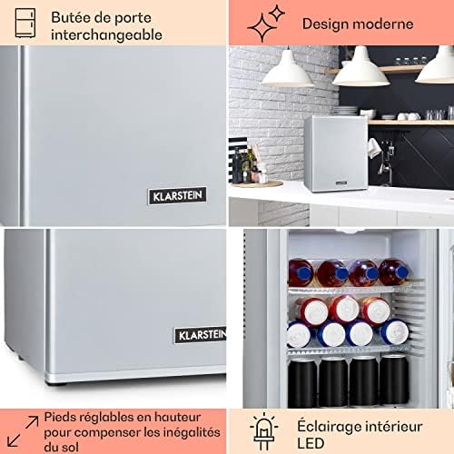 Klarstein Mini frigo de chambre 30L silencieux, réglable 5-15°C