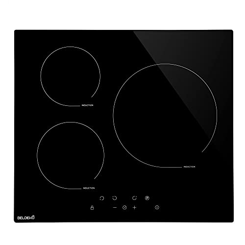 Beldeko Plaque induction 3 feux 5500W avec booster