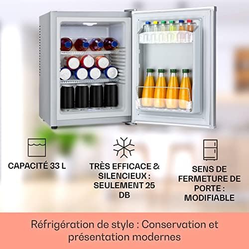 Klarstein Mini frigo de chambre 30L silencieux, réglable 5-15°C