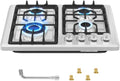 Plaque de cuisson gaz 4 feux inox encastrable