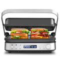 AMZCHEF Appareil 4-en-1 Grill, Panini, Gaufrier