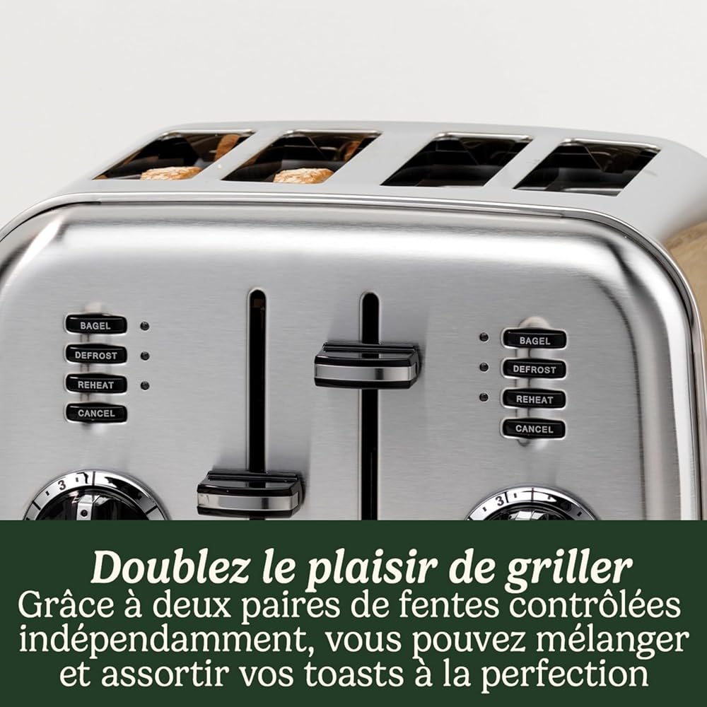 Cuisinart Grille-pain inox 4 fentes larges