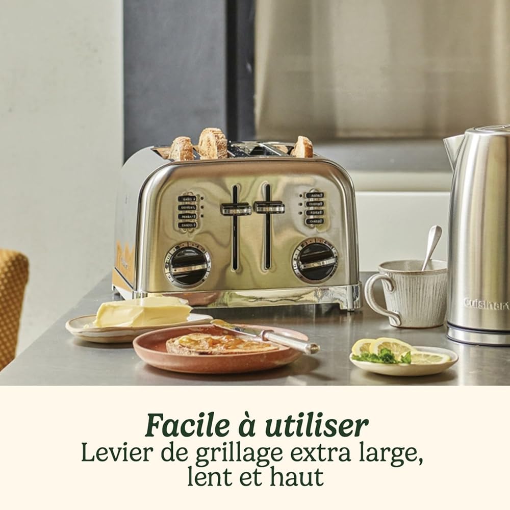 Cuisinart Grille-pain inox 4 fentes larges