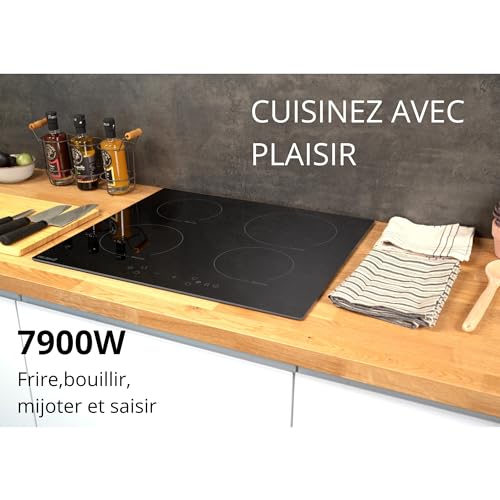 Beldeko Plaque induction 4 feux 7500W avec boosters