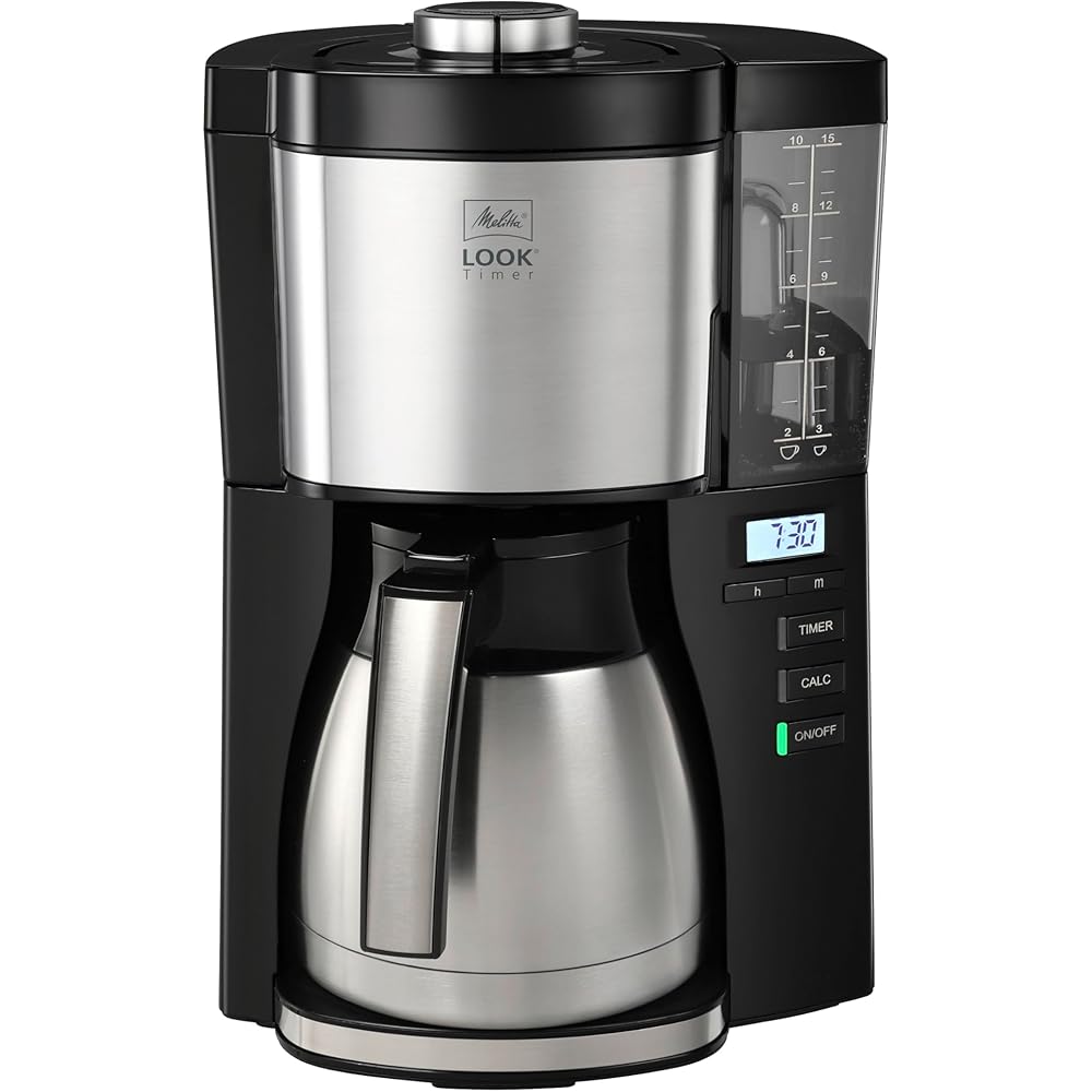Melitta Look V Timer Cafetière filtre avec carafe thermique