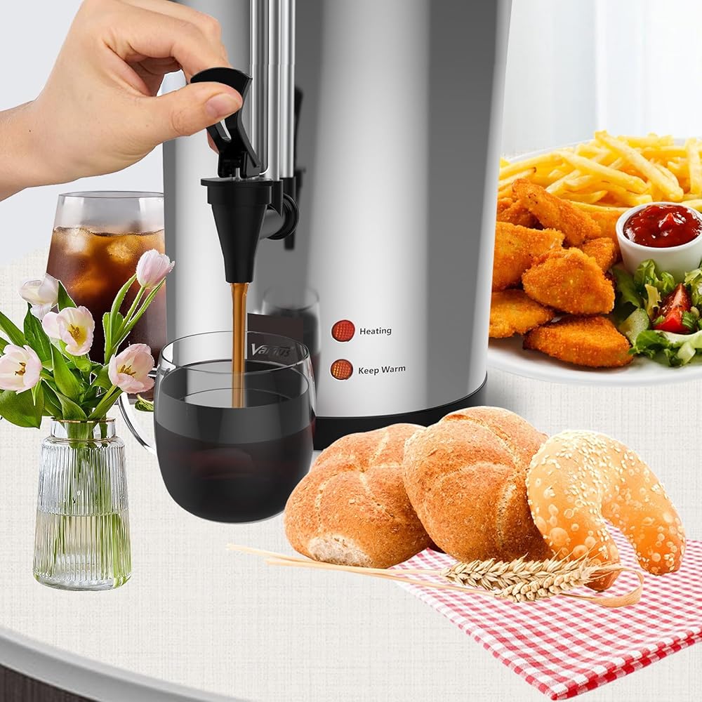 Valgus Percolateur à café professionnel 16L, 110 tasses