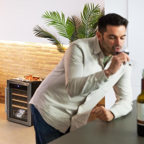Cecotec Cave à vin Bolero GrandSommelier 2050 Inox 20 bouteilles