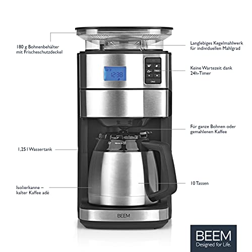 BEEM Fresh Aroma Perfect II Cafetière filtre avec moulin