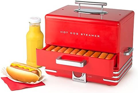 Nostalgia Cuiseur vapeur extra-large pour 20 hot-dogs