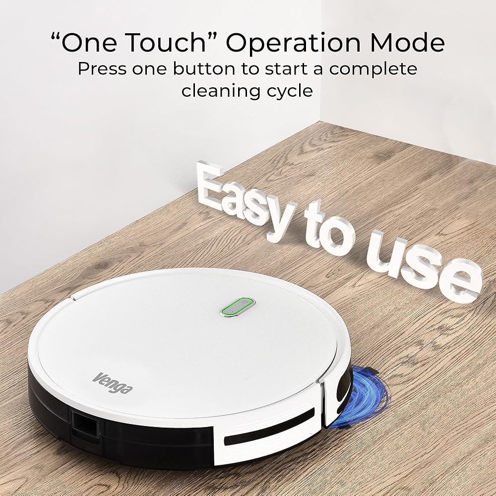 Venga! Robot aspirateur laveur 6 modes