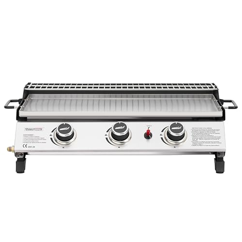 Royal Gourmet Plancha gaz inox 3 brûleurs
