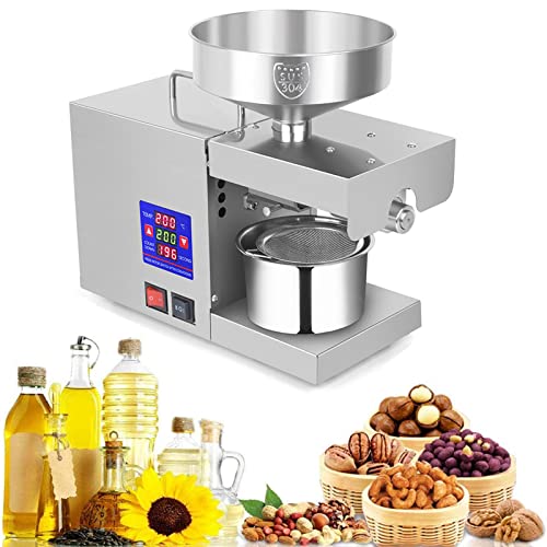 Presse à huile automatique 610W inox commercial