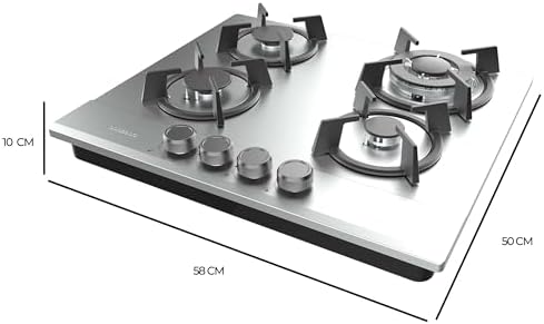 Cecotec Plaque gaz Bolero Squad G 4200S inox 4 foyers