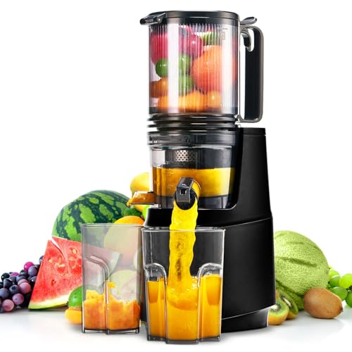 Extracteur de jus lent 2L, goulotte 13.5cm, noir