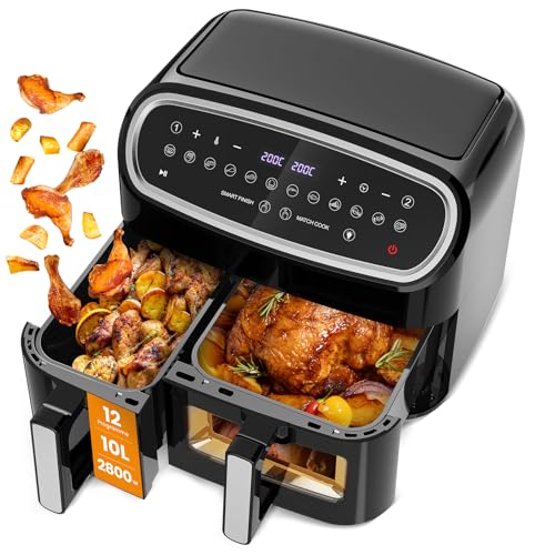 Friteuse sans huile double panier Air Fryer 10L