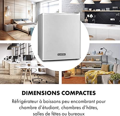 Klarstein Mini frigo de chambre 30L silencieux, réglable 5-15°C